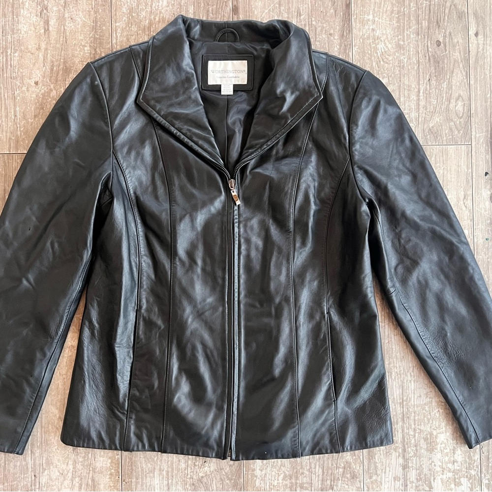 Vintage 90’s Grunge Lambskin Leather Jacket size M
